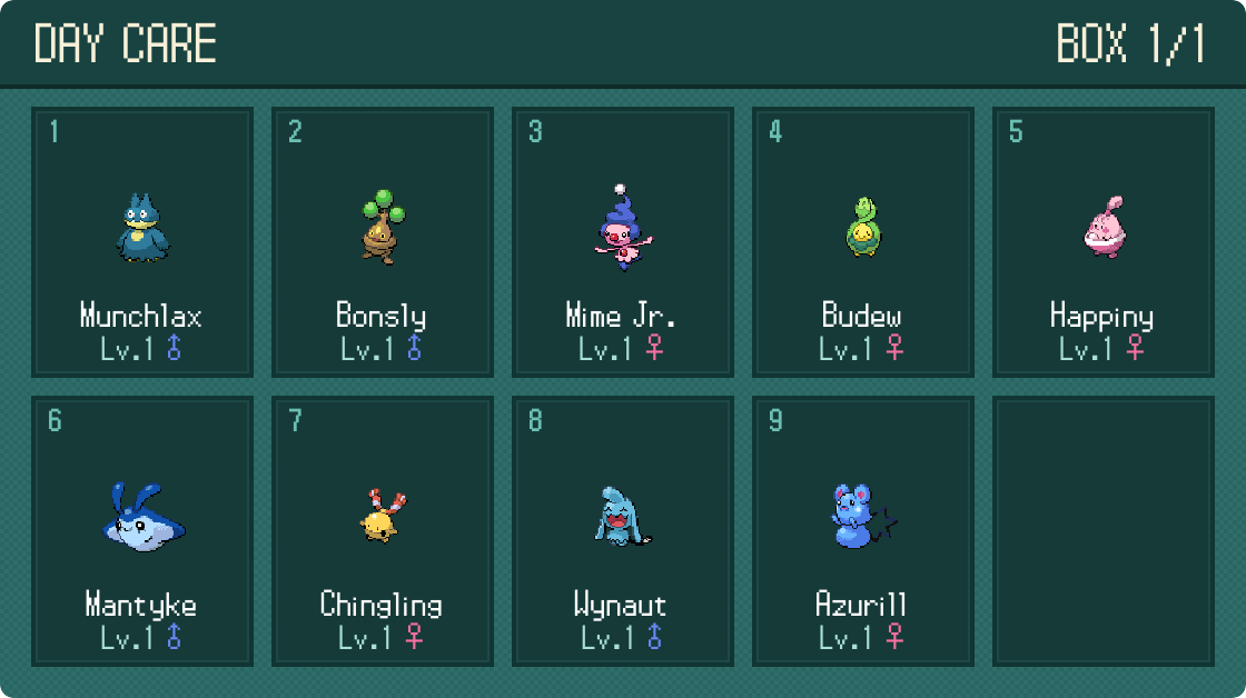 The Sinnoh Update — Incense babies