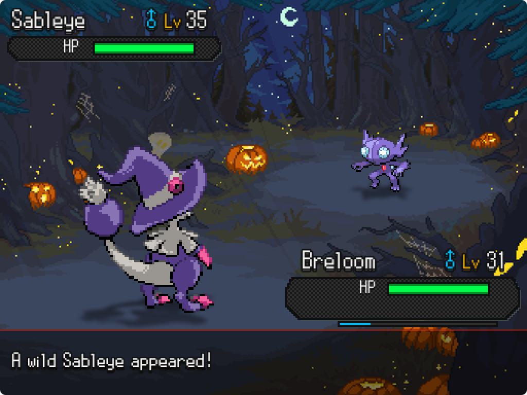 A trick: a wild Pokémon jumps out of the bag